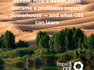 SEKEM: How a desert oasis became a profitable impact powerhouse — and what CEE can learn