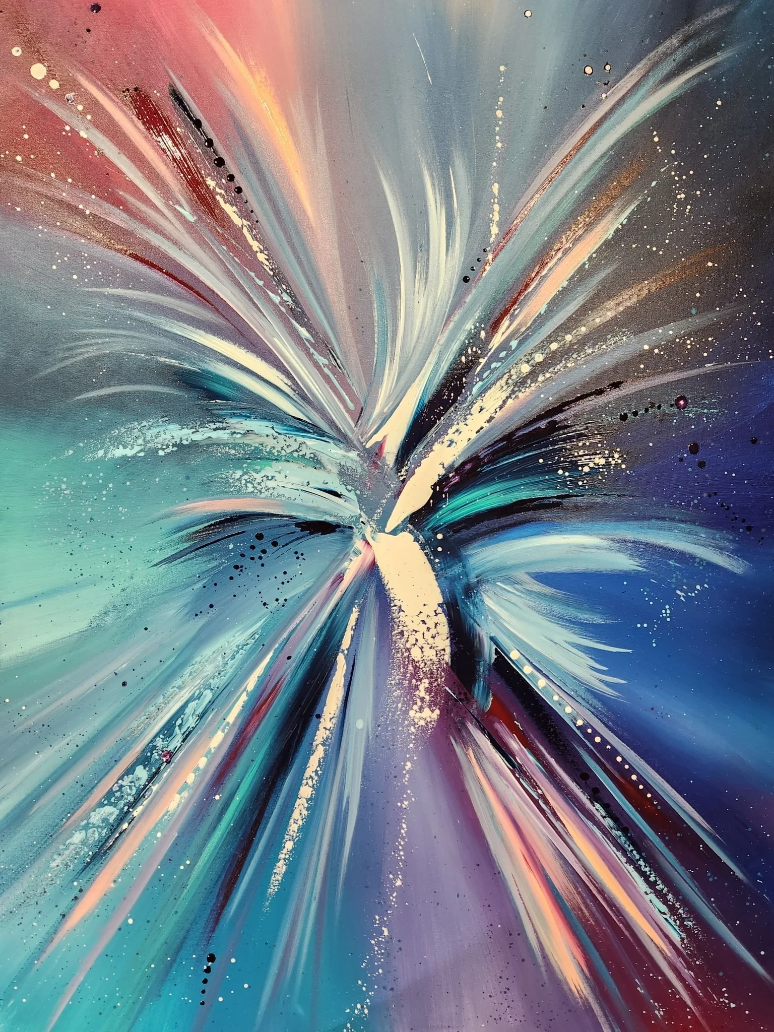 Renouveau peinture abstraite par artiste Aliel