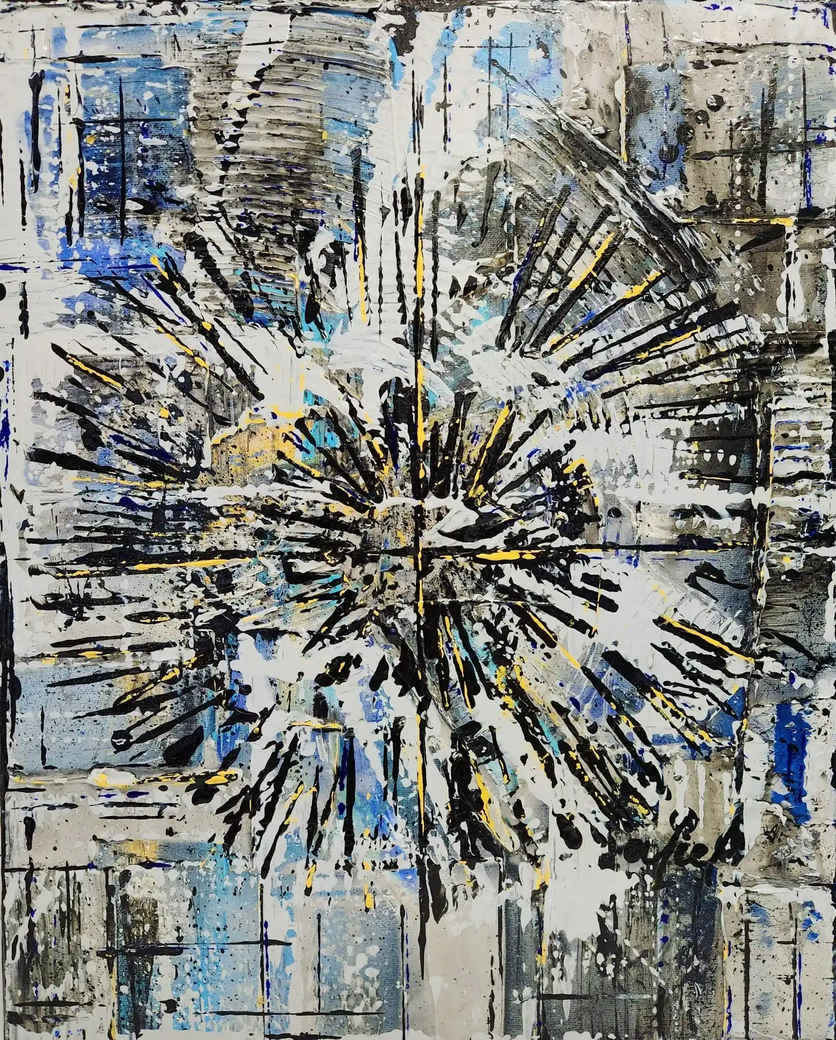 Cible 5 peinture abstraite par artiste Aliel