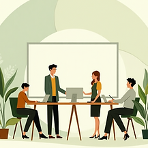 Pavithra_Minimal_hand-drawn_style,_soft_greens_and_earth_tones._corporate_01dd62c2-9778-41