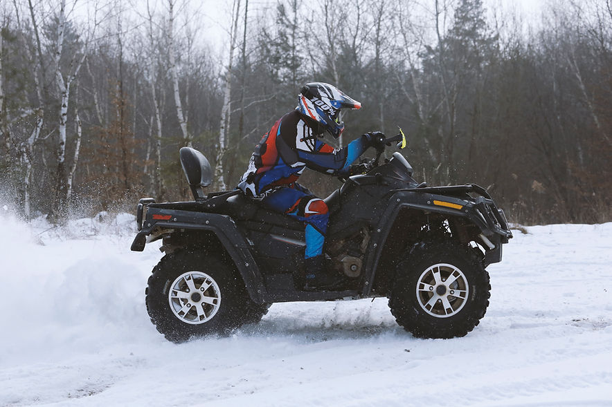 Four Wheeler in Snow