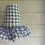 Thumbnail: Ruffled Blue Linen Gingham Candle clip Lampshade
