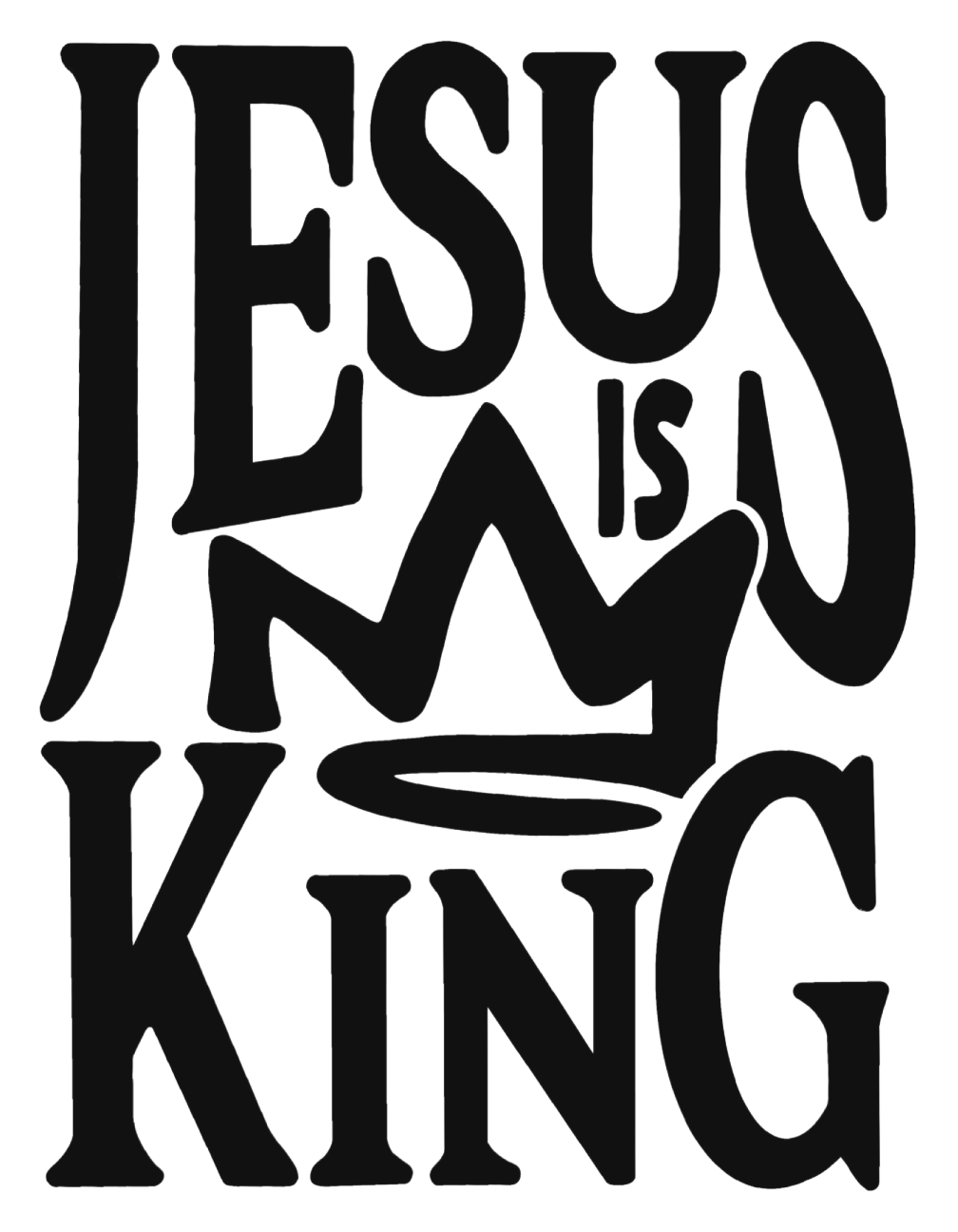 Jesus is King Sticker