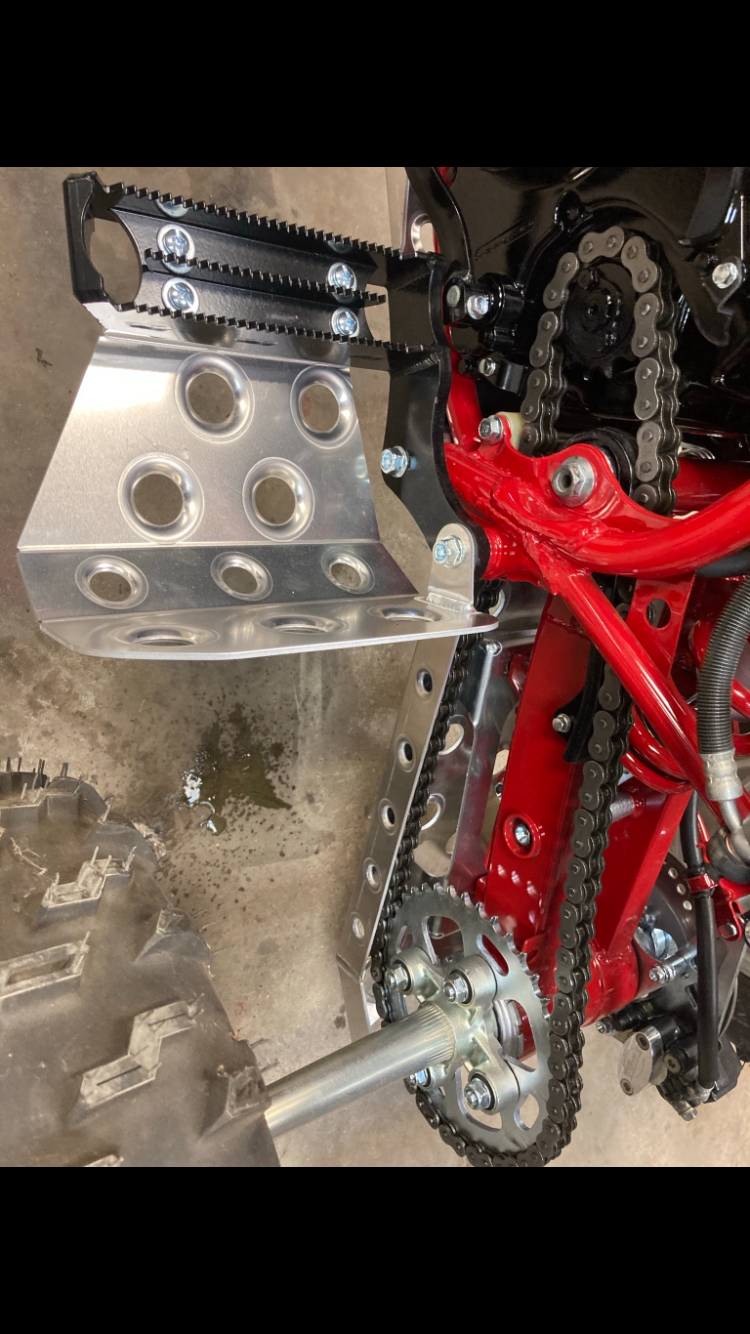 Thumbnail: 1985/86 Honda ATC350x Footpeg /Heel Guards Flat