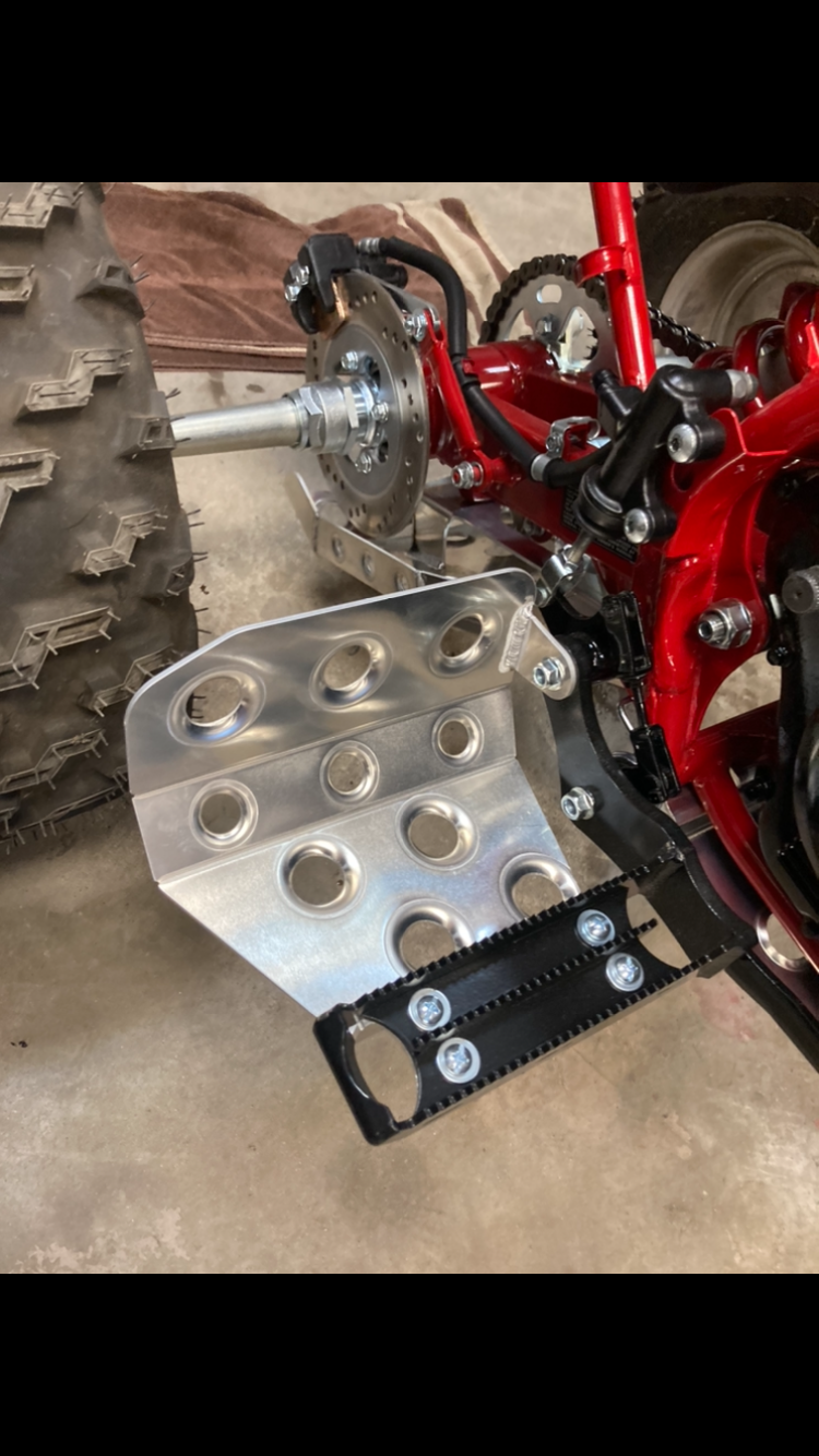 Thumbnail: Honda 1985/86 ATC350x Skid Plate Kit + Foot Peg Heel Guard Package