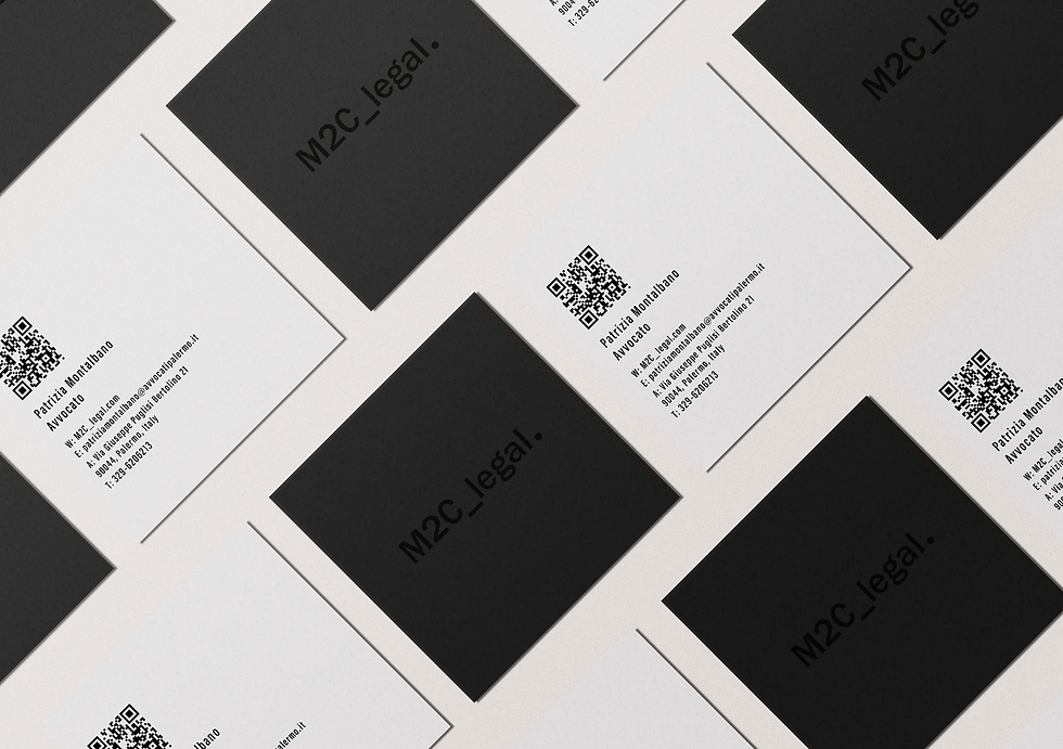 Biglietto da visita M2C legal.