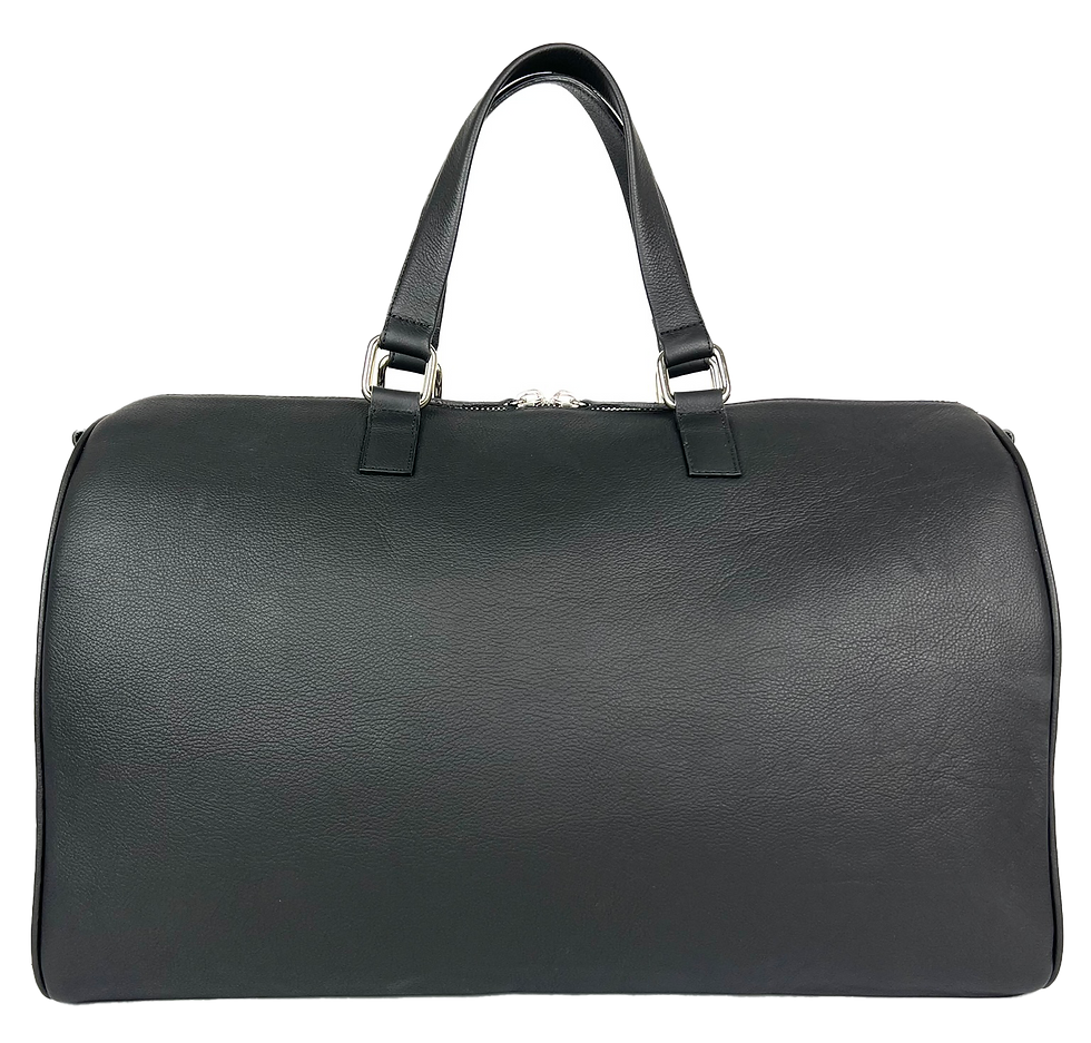Thumbnail: Duffle Bag black full grain leather