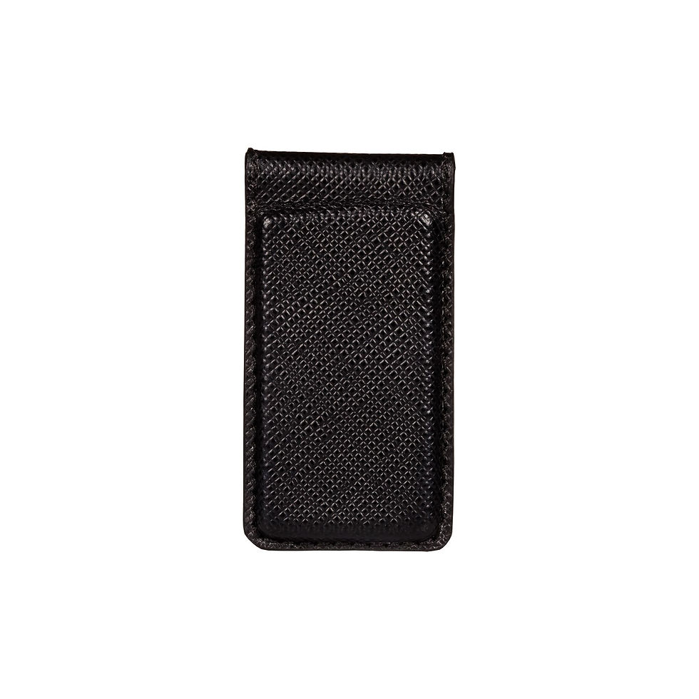 Thumbnail: Money clip black Saffiano leather