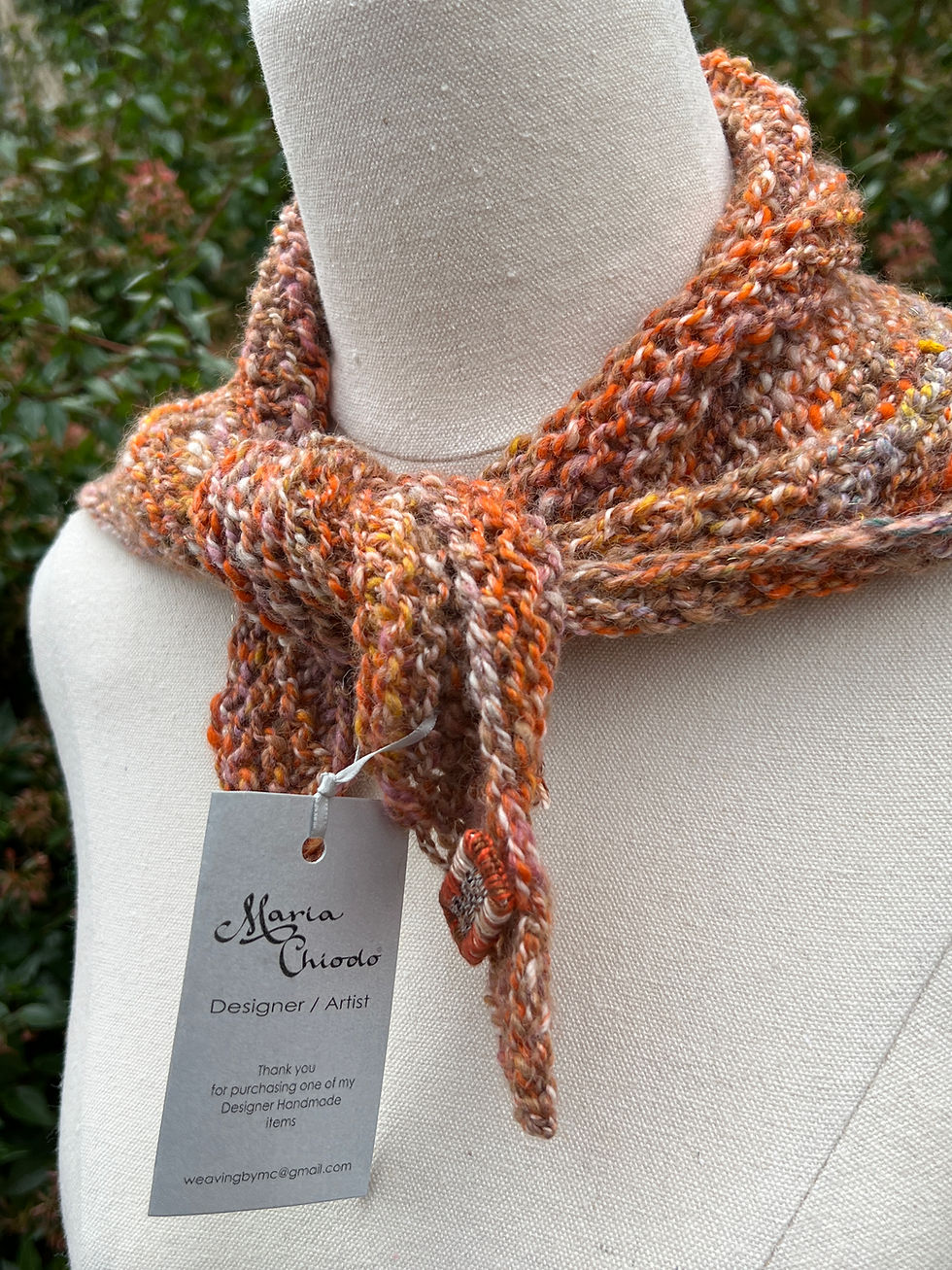 Thumbnail: copy of Wool-Silk Shawl Scarf, Red Sands