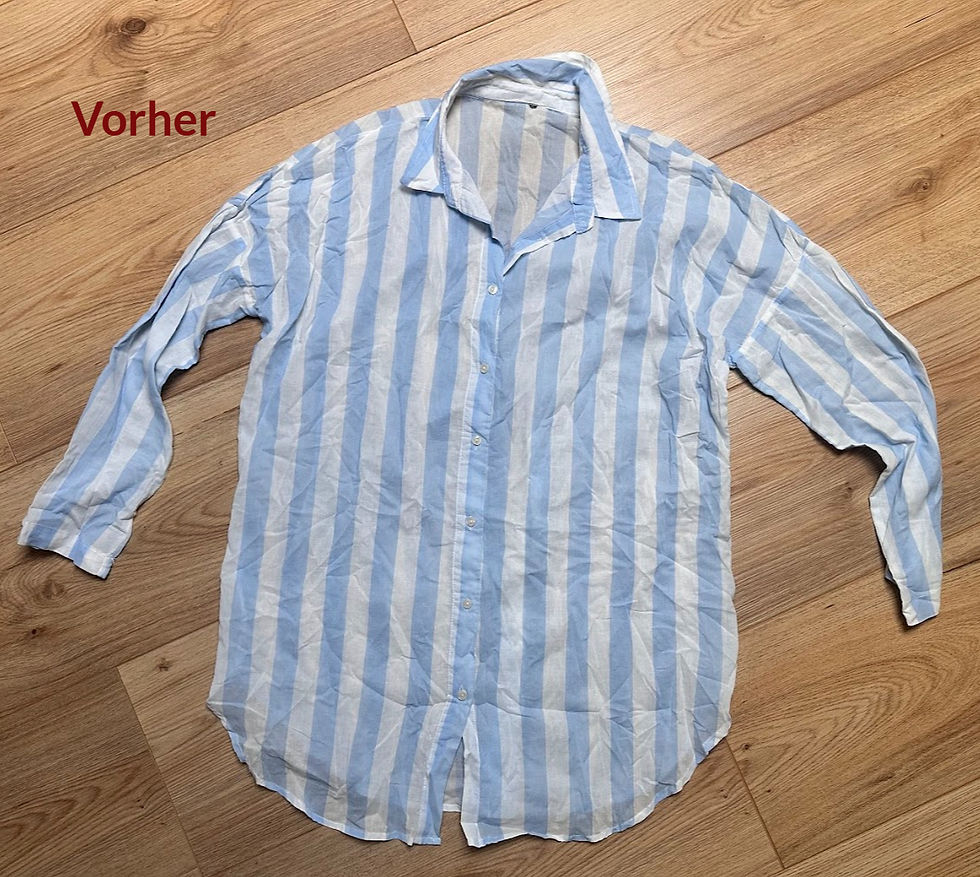 Miniaturbild: Vintage blau-gestreiftes Hemd