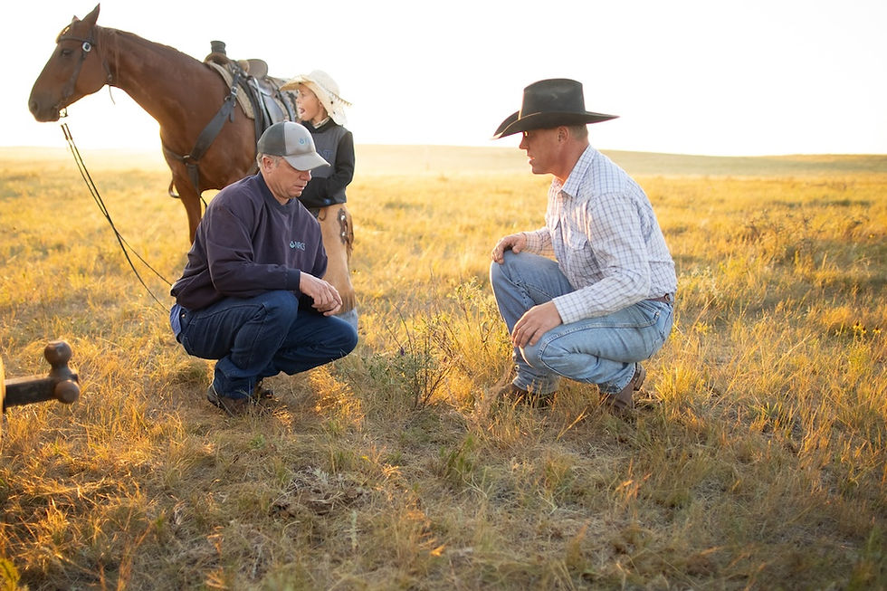 Justin is on the left with Rayn beer, SD NRCS Area Rangeland Management Specialist. Photo was taken by Mitch Kezar.