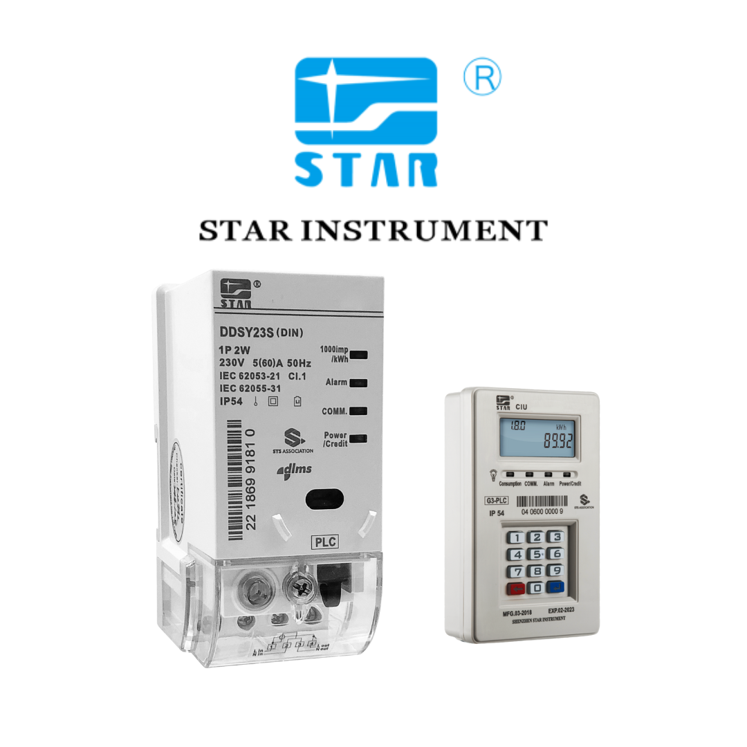 Star Instrument Single Phase Split-type Prepayment Electronic Energy Meter