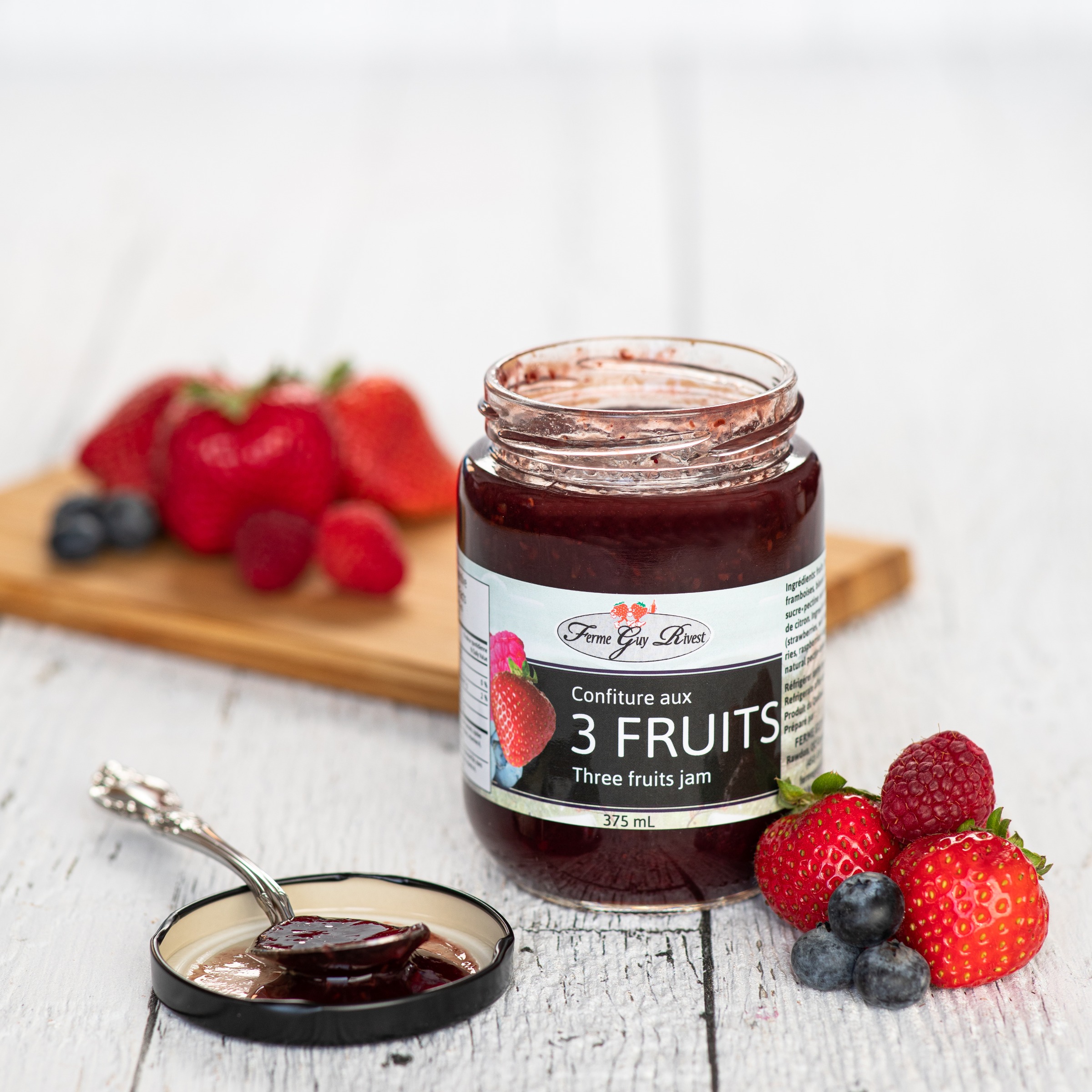 Confiture aux 3 fruits - 3 fruits jam 375ml