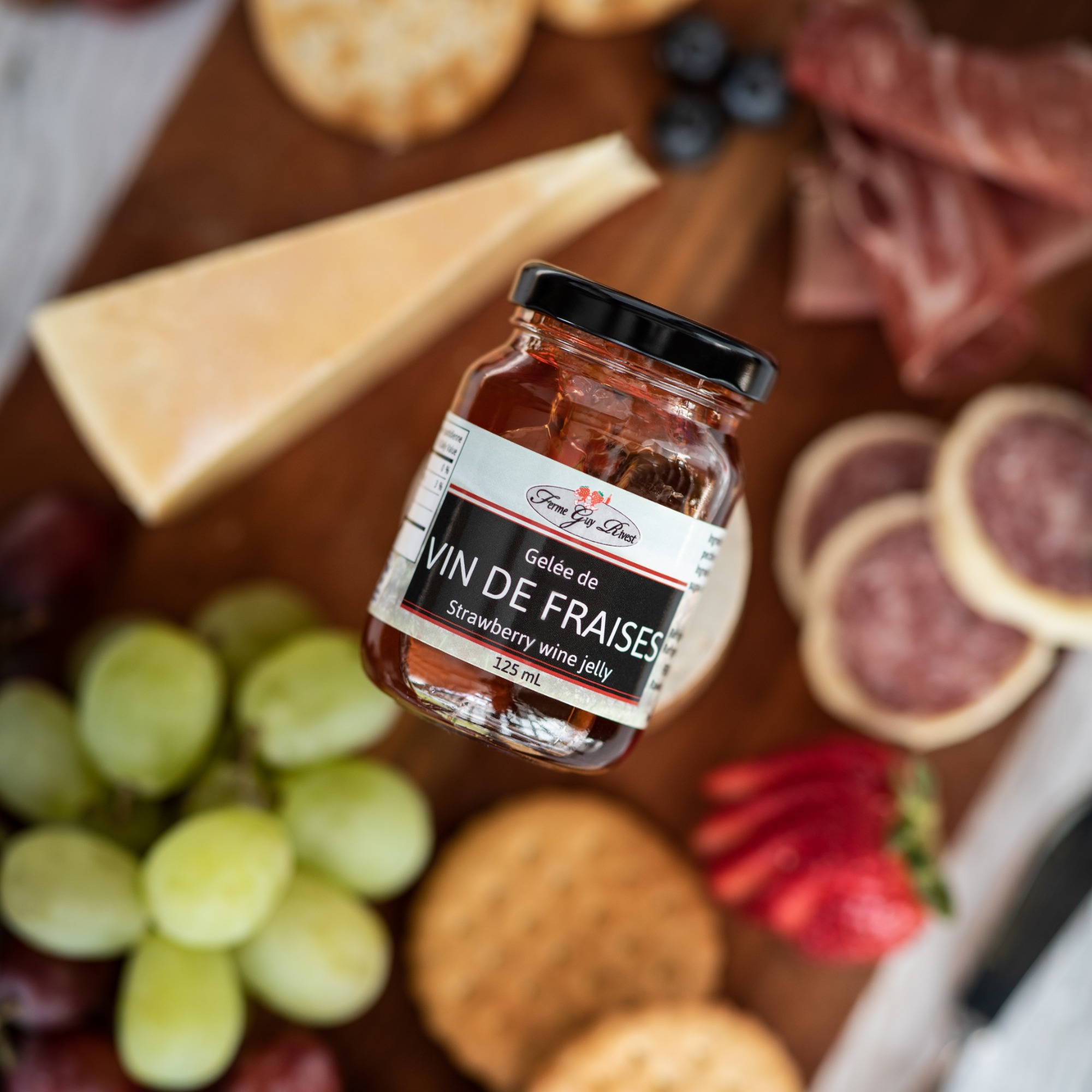 Gelée de vin de fraises - Strawberry wine jelly