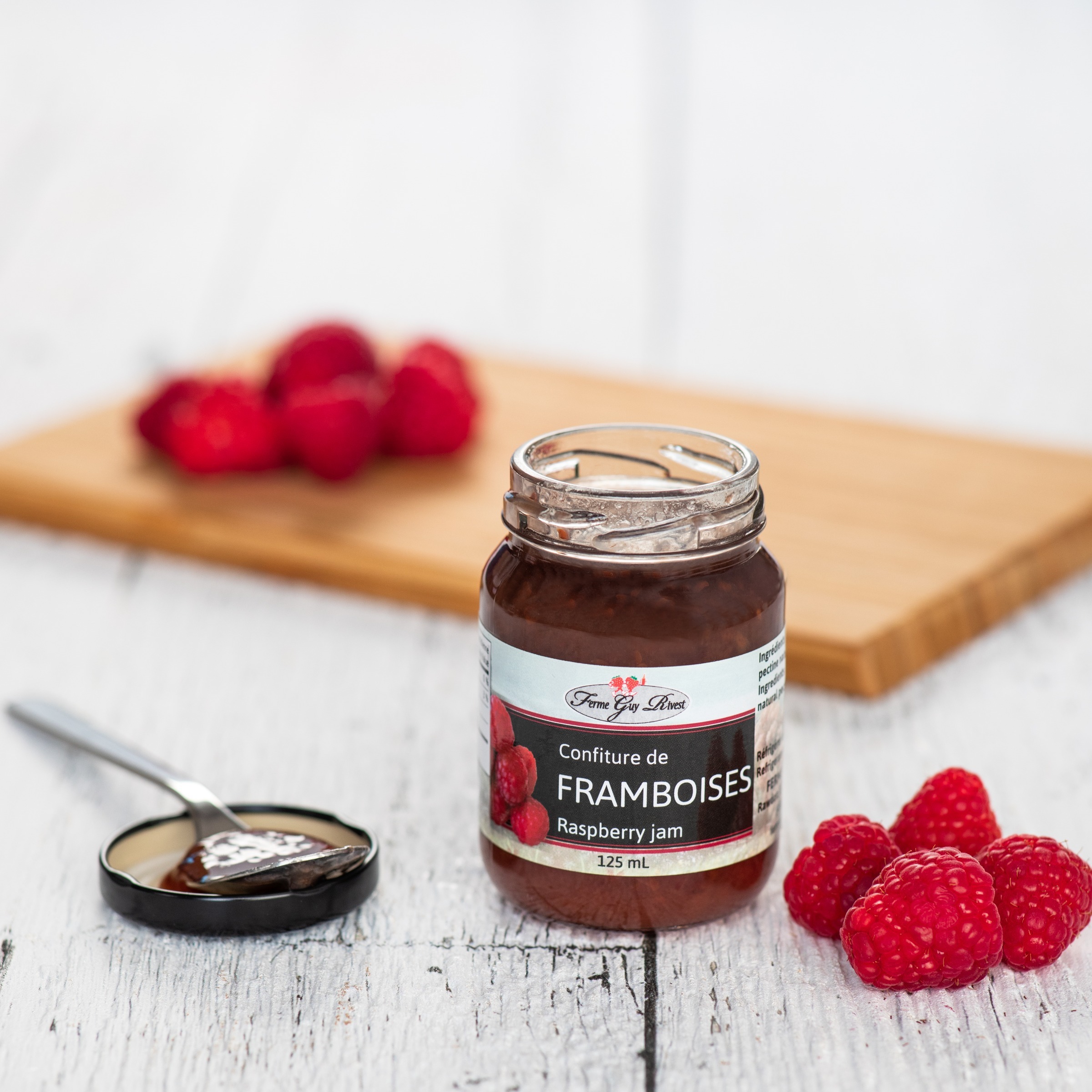 Confiture de framboises - Raspberry jam 125ml