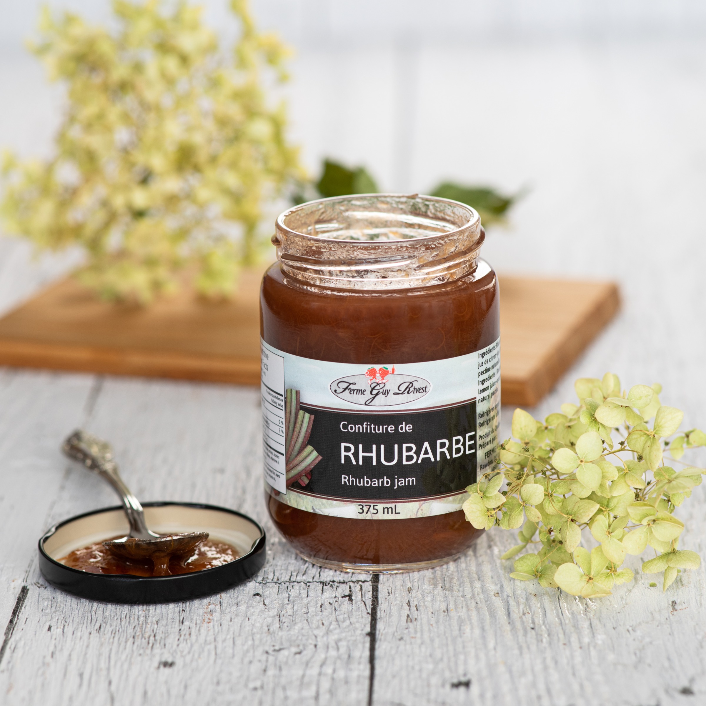 Confiture de rhubarbe - Rhubarb jam 375ml