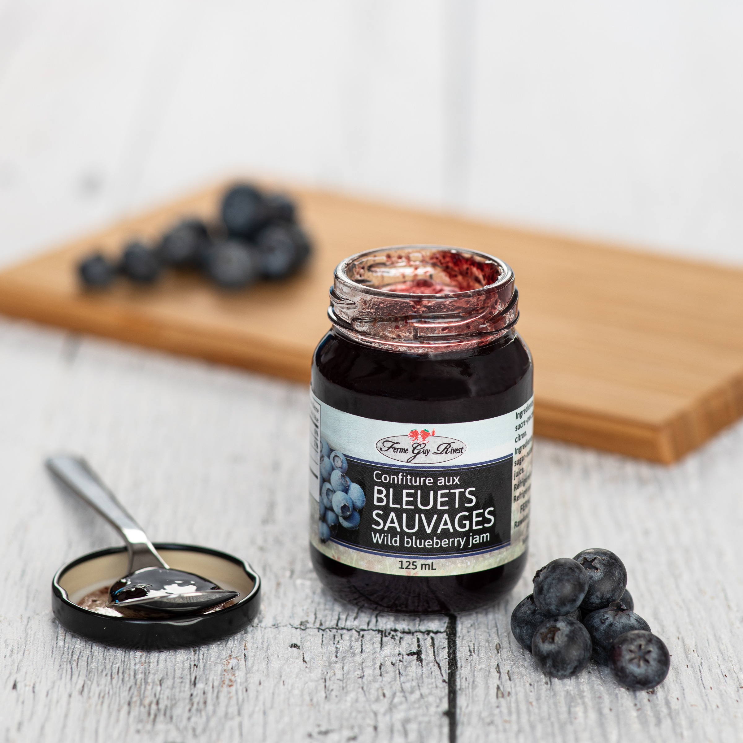 Confiture de bleuets sauvages - Wild blueberry jam 125ml