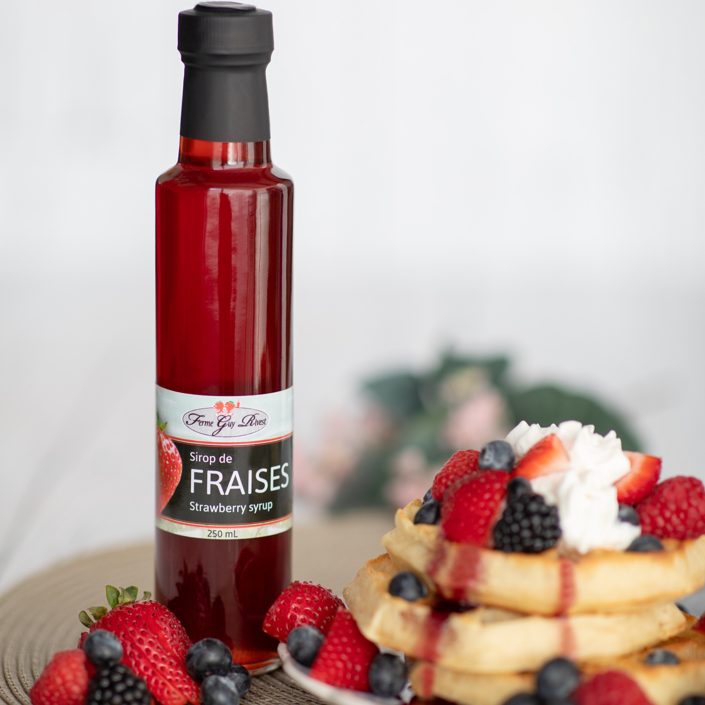 Sirop de fraises - Strawberry syrup