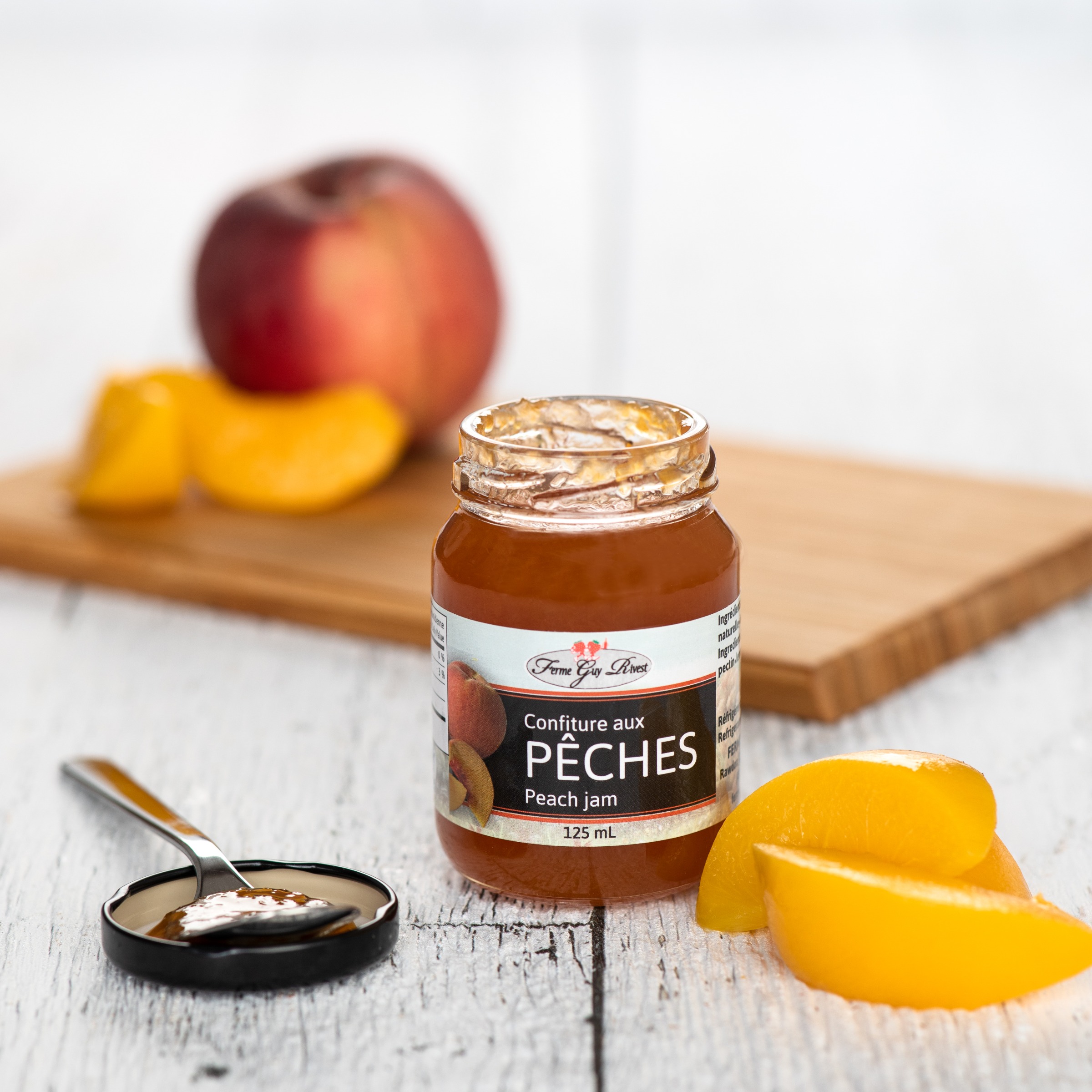 Confiture pêches - Peach jam 125ml