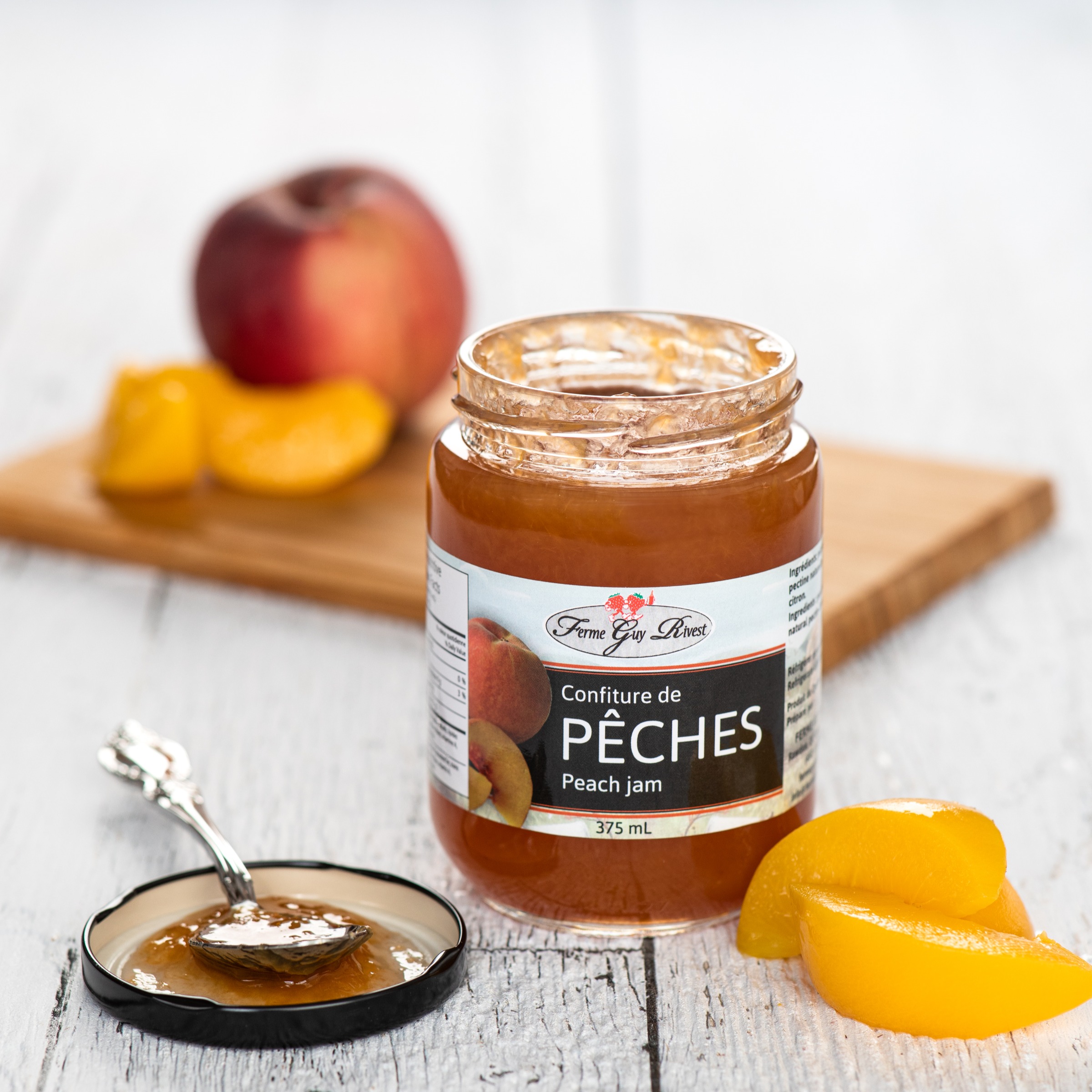 Confiture de pêches - Peach jam 375ml