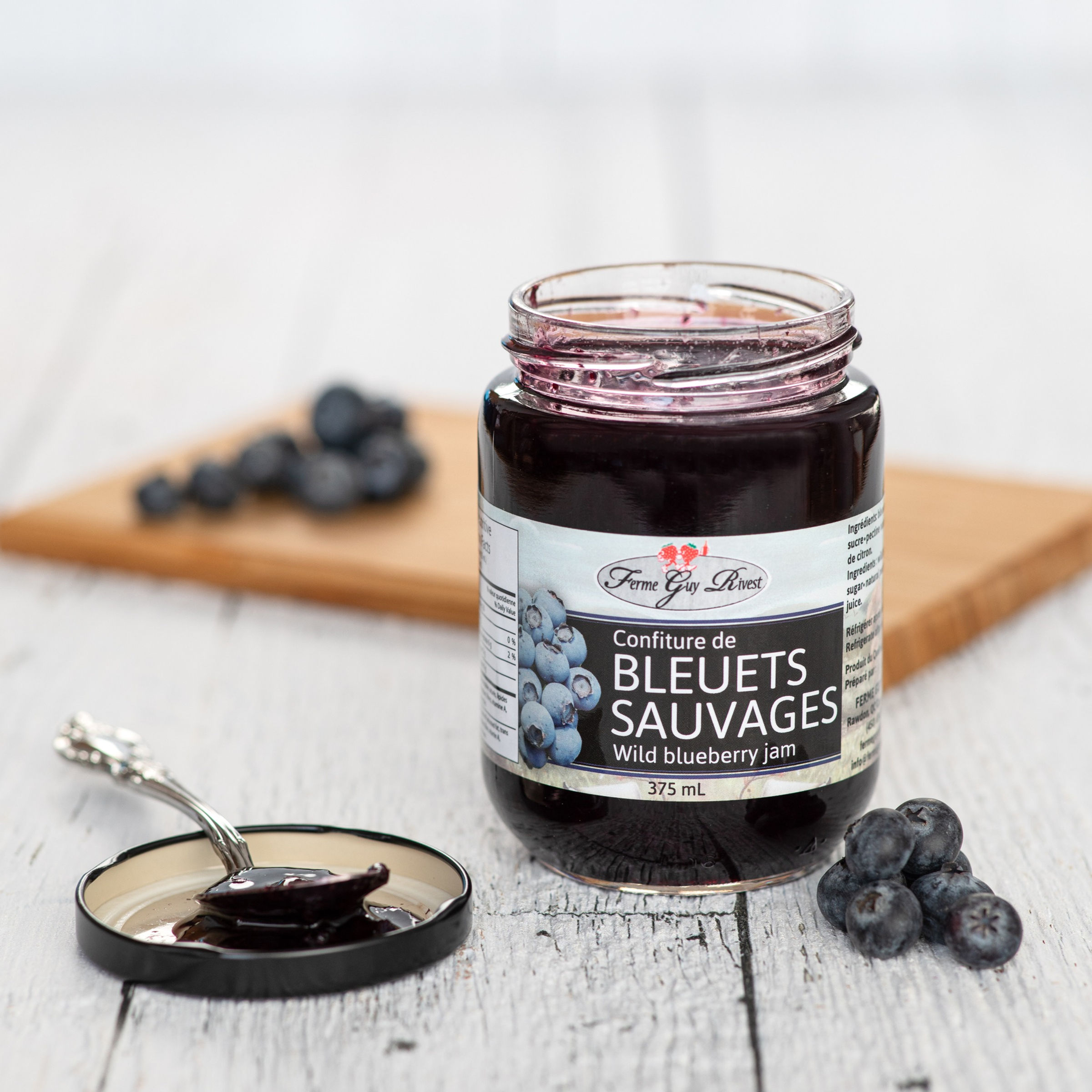 Confiture de bleuets sauvages - Wild blueberry jam 375ml