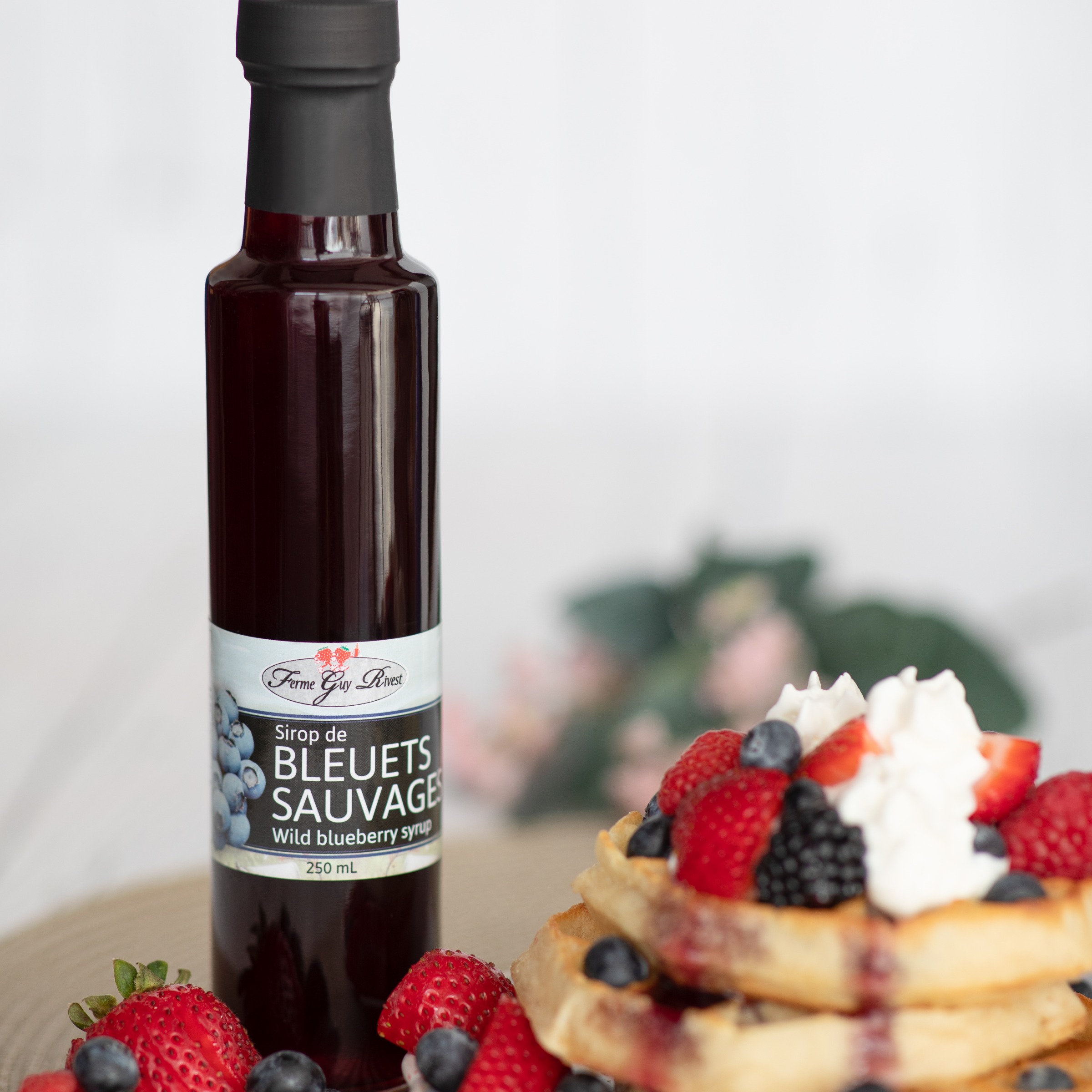 Sirop de bleuets sauvages - Wild blueberry syrup