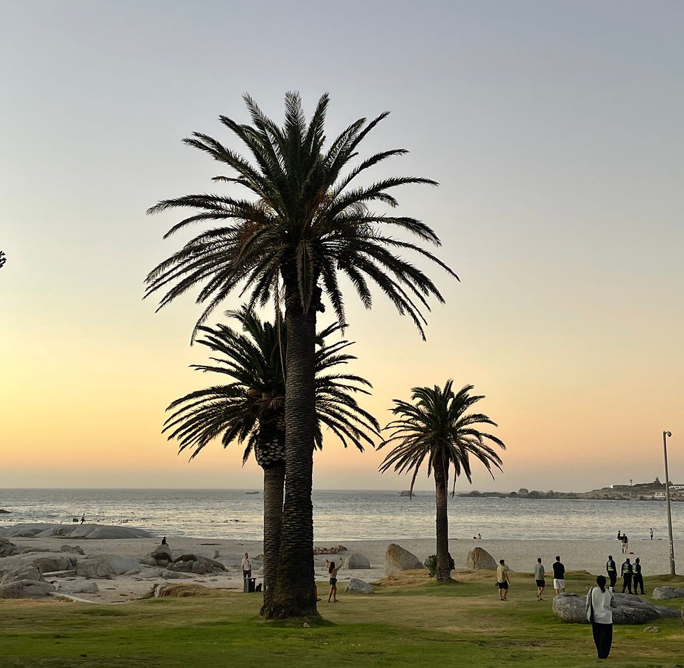 Solnedgang i Camps Bay.