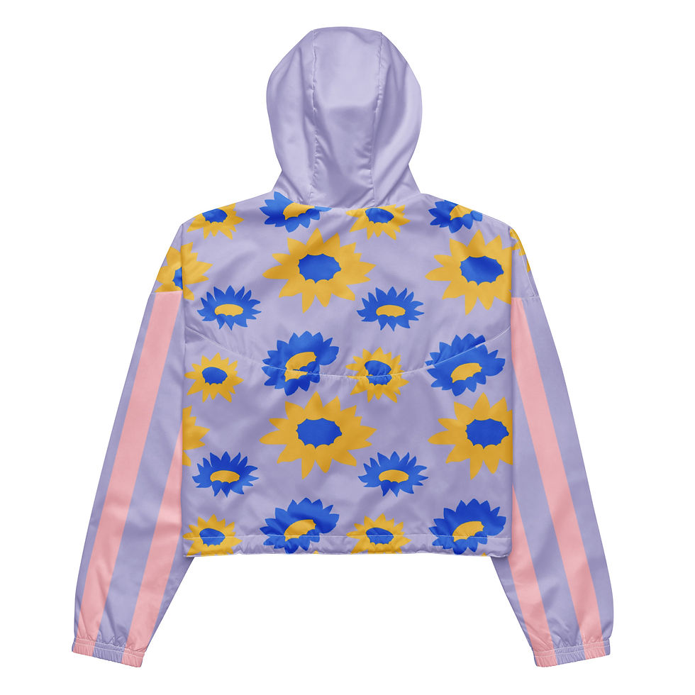 Thumbnail: Inclusion Starts Now women’s cropped windbreaker