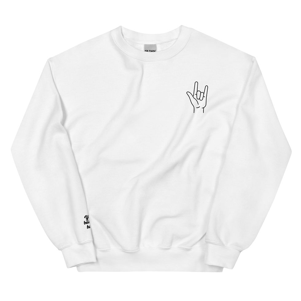 Thumbnail: I Love You ASL embroidered hand