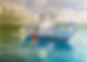 Greek Fishing Boat Elise De Silva Watercolour Painting Art Greece Reflections Loose Greece