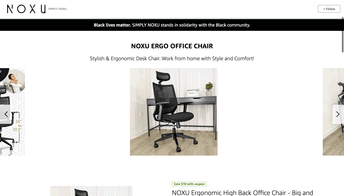Amazon Store Front NOXU