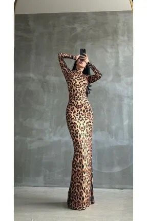 Women's Leopard Long Dress