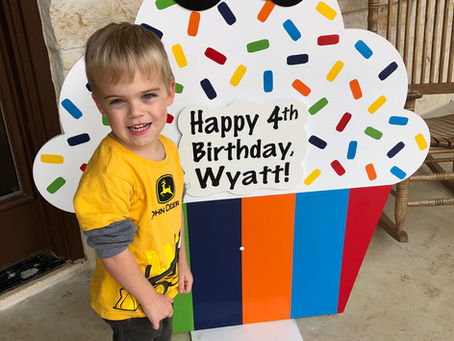 4th Birthday Sign Rental
