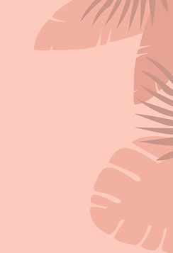 Monstera en palmbladeren