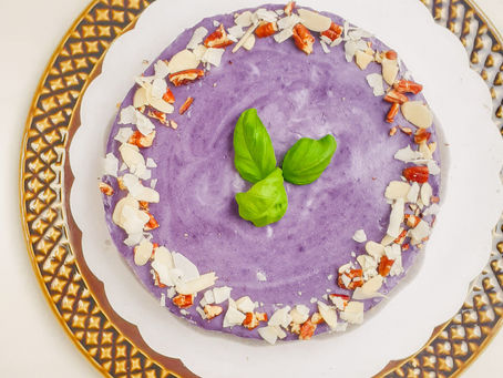 Ricotta taart met blauwe bessen