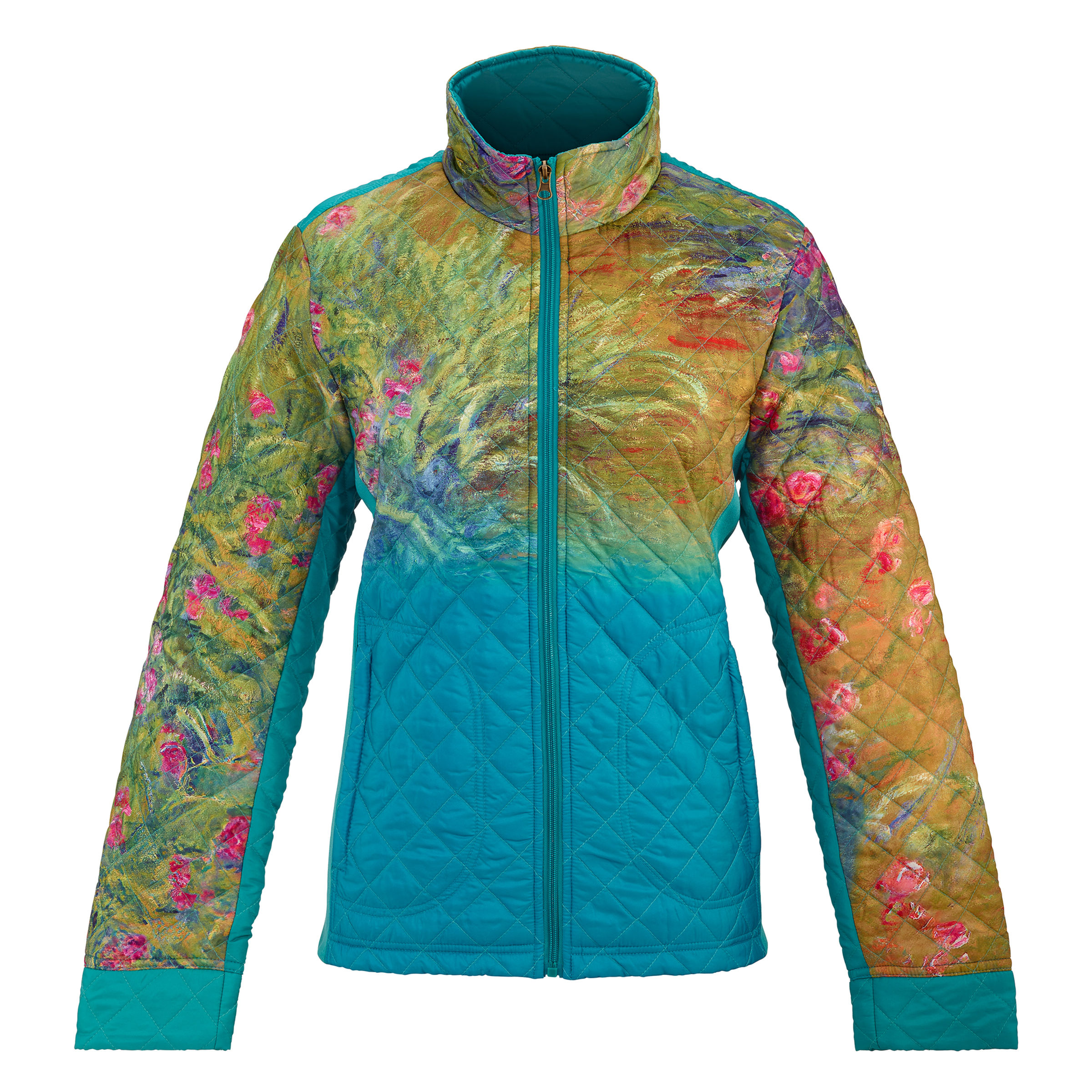 Irises by Monet Quilted Jacket