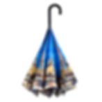 Thumbnail: Paris-City of Lights Stick Umbrella Reverse Close
