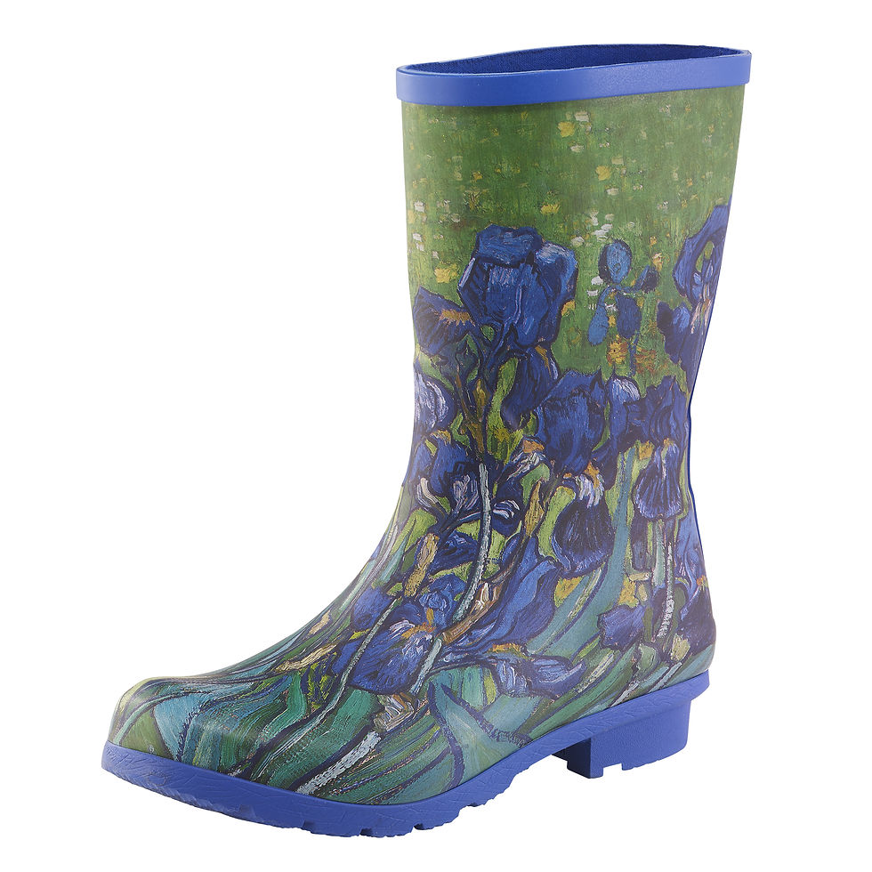 Thumbnail: Van Gogh Irises Mid-Calf Boot
