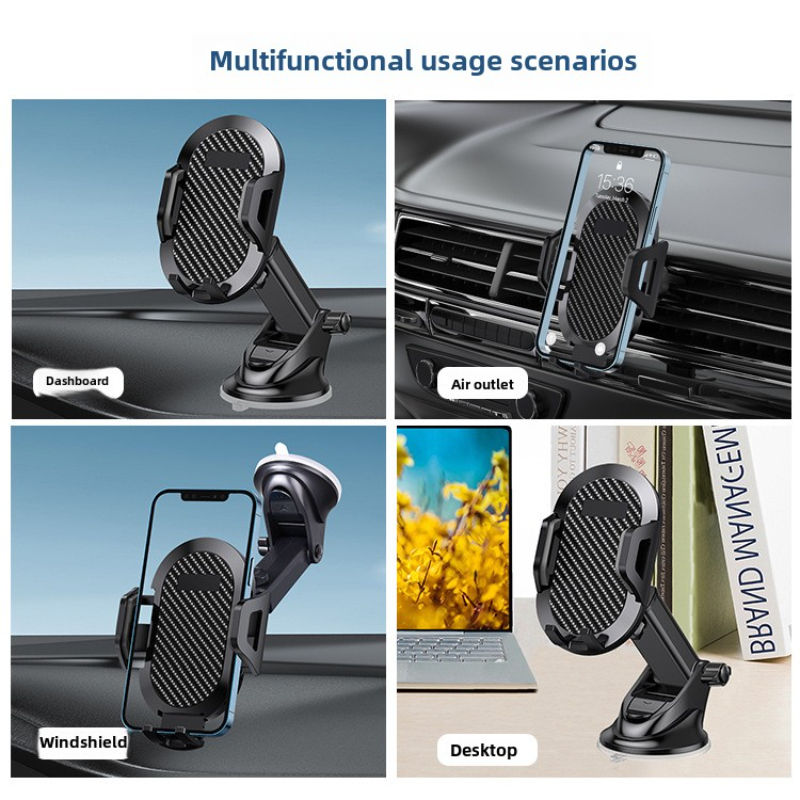 Miniatura: Suporte Automotivo Premium com Textura Carbon Fiber