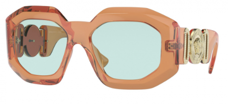 VERSACE OVERSIZE BIGGIE - TRANSPARENT ORANGE | Blink Optical