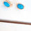 Thumbnail: Aqua Marine gold 9 karats earrings 