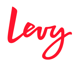 Red cursive wordmark _Levy_.png