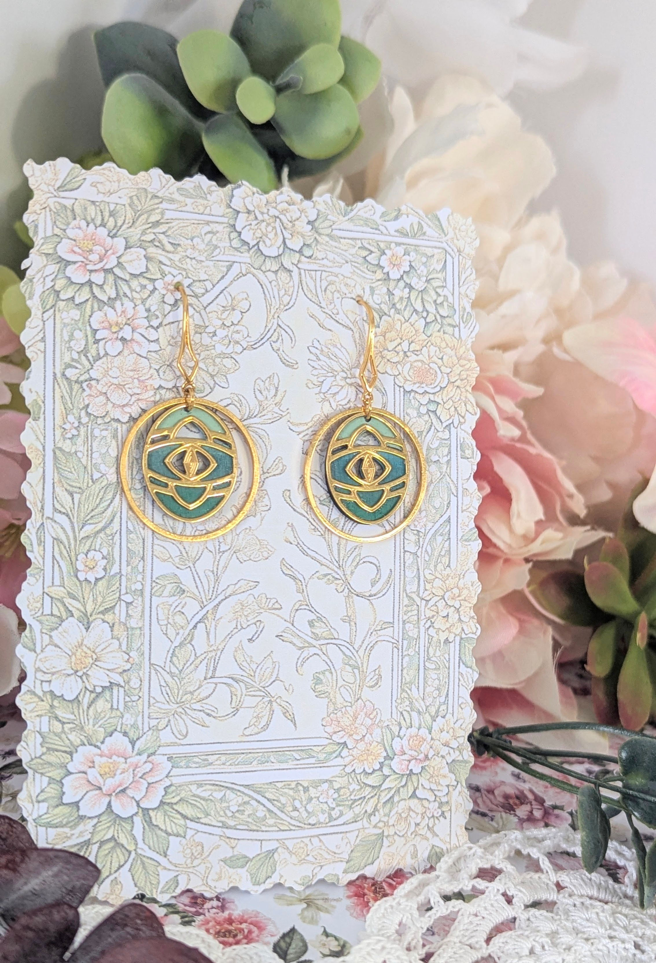 boucles Incas vertes