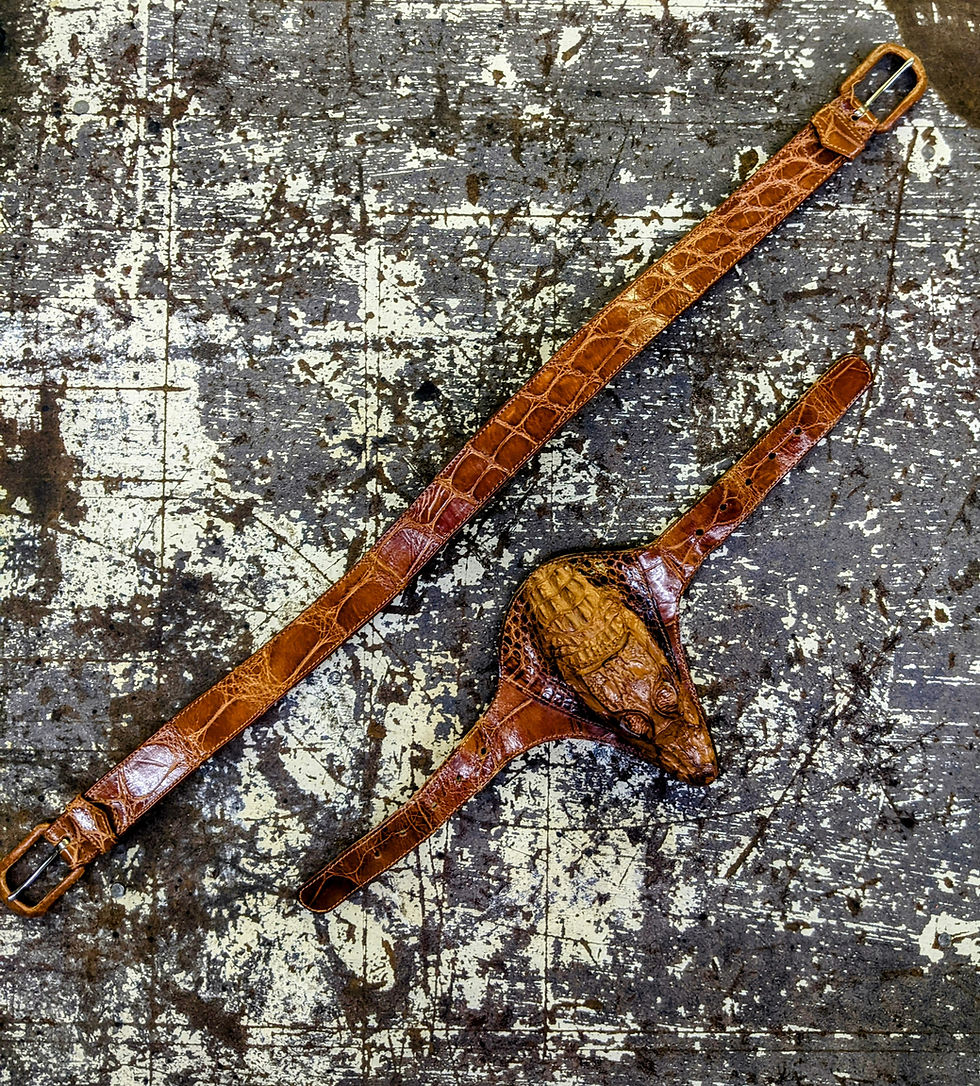 Thumbnail: Vintage Alligator Belt / C. 1940's