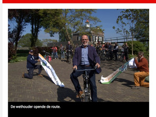 Route 8317 geopend door fietsende wethouder