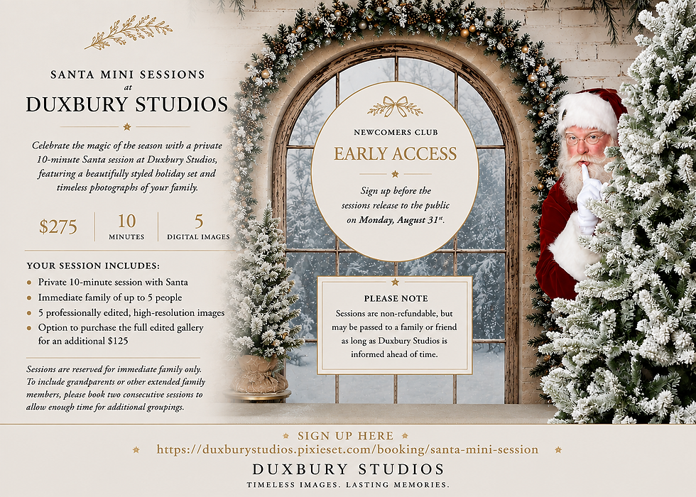 Santa Mini Session at Duxbury Studios