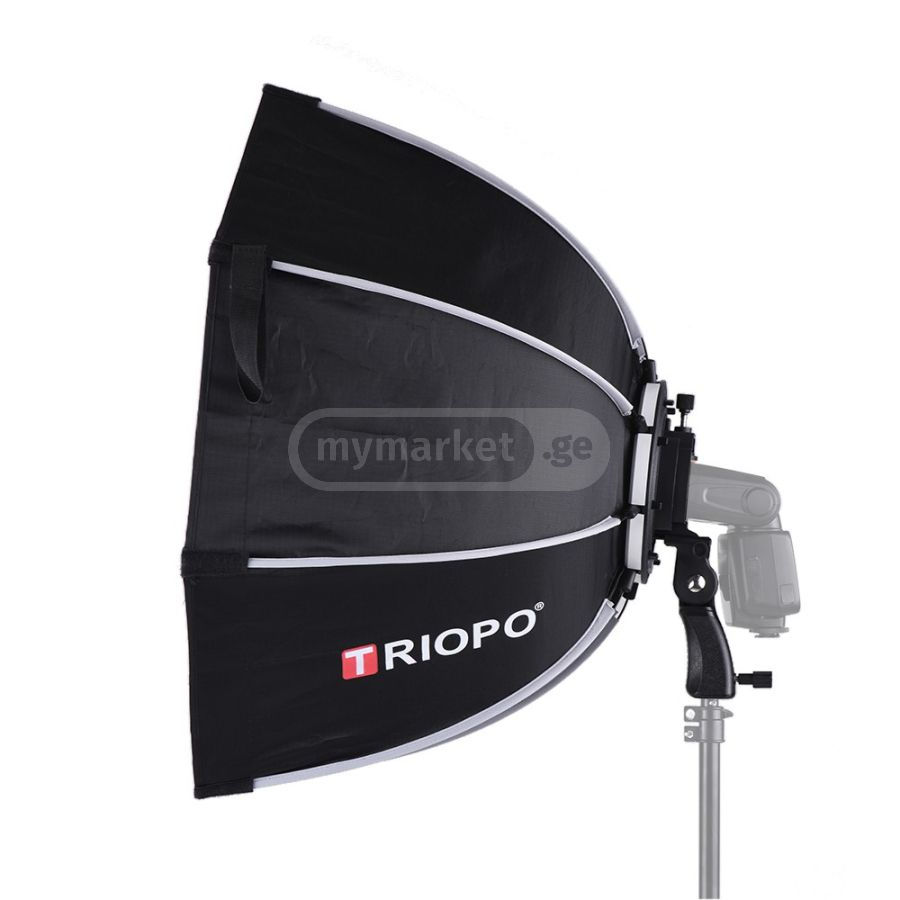 Thumbnail: ფლეში და იმპულსური სოფთბოქსი Riopo / softbox 80 cm