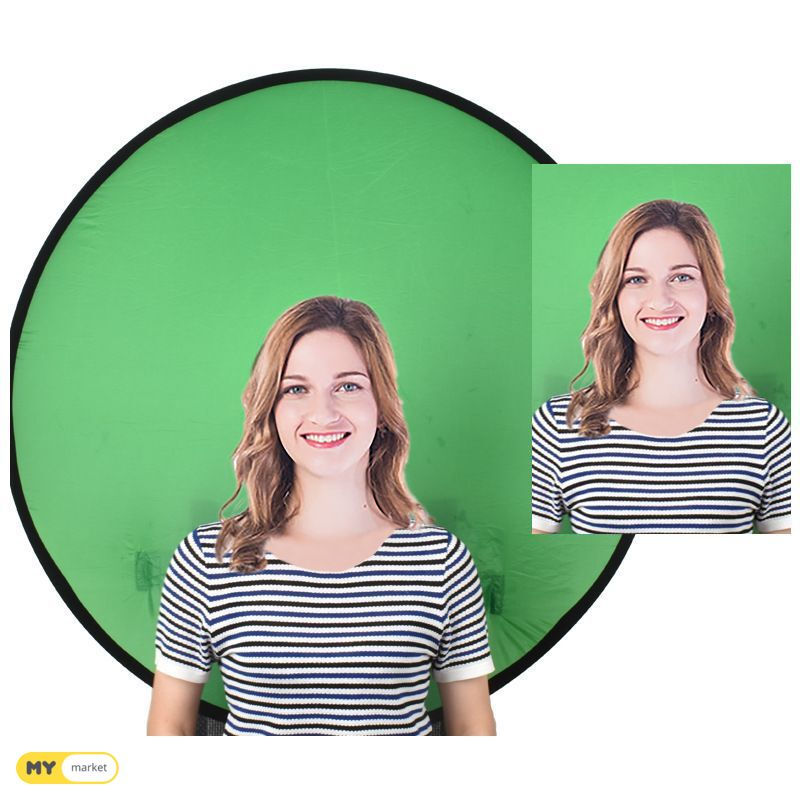 Thumbnail: green screen chair holder 1.5m / 1,5მ მწვანე ფონი სკამზე დას