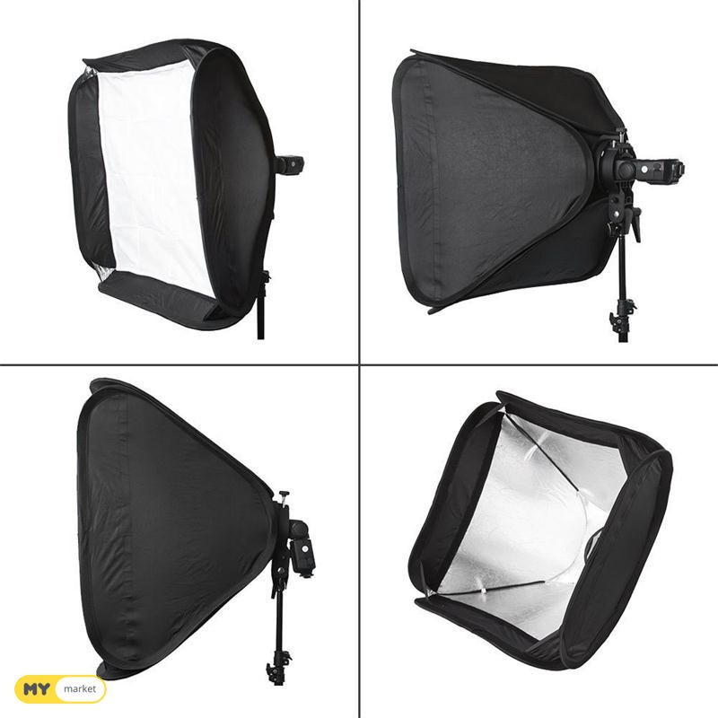 Thumbnail: ფლეში და იმპულსური სოფთბოქსი godox / softbox 80*80cm