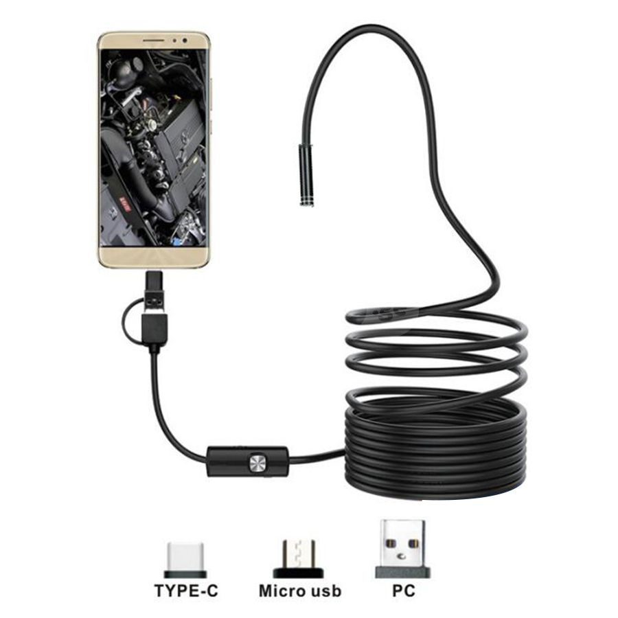 Thumbnail: USB Endoscope camera 5 მეტრი / ენდოსკოპიური კამერა